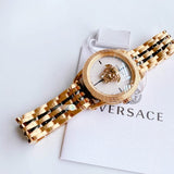 Buy Shop Versace Palazzo Empire White Dial Two Tone Steel Strap Watch for Men - VERD00418 USA Online