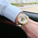 Buy Shop Versace Palazzo Empire White Dial Two Tone Steel Strap Watch for Men - VERD00418 USA Online
