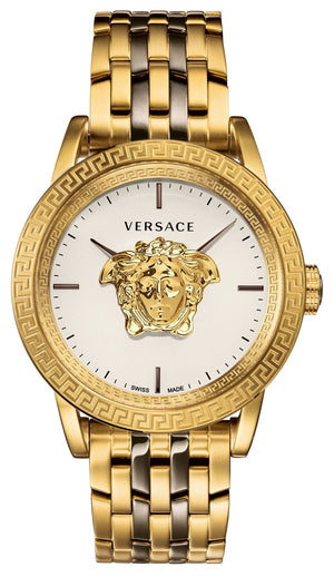 Buy Shop Versace Palazzo Empire White Dial Two Tone Steel Strap Watch for Men - VERD00418 USA Online