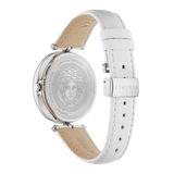 Buy Shop Versace Palazzo Empire White Dial White Leather Strap Watch for Women - VCO010017 USA Online