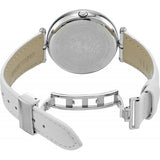 Buy Shop Versace Palazzo Empire White Dial White Leather Strap Watch for Women - VCO010017 USA Online