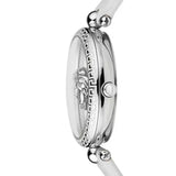 Buy Shop Versace Palazzo Empire White Dial White Leather Strap Watch for Women - VCO010017 USA Online