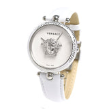 Buy Shop Versace Palazzo Empire White Dial White Leather Strap Watch for Women - VCO010017 USA Online