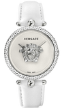 Buy Shop Versace Palazzo Empire White Dial White Leather Strap Watch for Women - VCO010017 USA Online