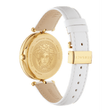 Buy Shop Versace Palazzo Empire White Dial White Leather Strap Watch for Women - VCO040017 USA Online