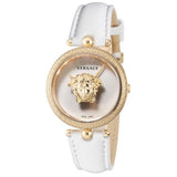Buy Shop Versace Palazzo Empire White Dial White Leather Strap Watch for Women - VCO040017 USA Online