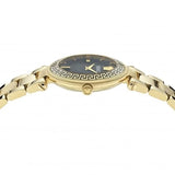 Buy Shop Versace Reve Analog Black Dial Gold Steel Strap Watch for Women - VE8B00624 USA Online