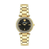 Buy Shop Versace Reve Analog Black Dial Gold Steel Strap Watch for Women - VE8B00624 USA Online