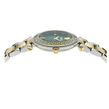 Buy Shop Versace Reve Analog Green Dial Two Tone Steel Strap Watch for Women - VE8B00524 USA Online