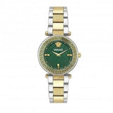 Buy Shop Versace Reve Analog Green Dial Two Tone Steel Strap Watch for Women - VE8B00524 USA Online