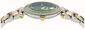 Buy Shop Versace Reve Analog Green Dial Two Tone Steel Strap Watch for Women - VE8B00524 USA Online