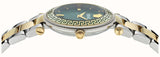 Buy Shop Versace Reve Analog Green Dial Two Tone Steel Strap Watch for Women - VE8B00524 USA Online