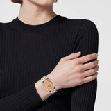 Buy Shop Versace Reve Analog Rose Gold Dial Two Tone Steel Strap Watch for Women - VE8B00424 USA Online