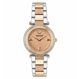 Buy Shop Versace Reve Analog Rose Gold Dial Two Tone Steel Strap Watch for Women - VE8B00424 USA Online