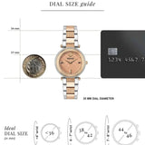 Buy Shop Versace Reve Analog Rose Gold Dial Two Tone Steel Strap Watch for Women - VE8B00424 USA Online