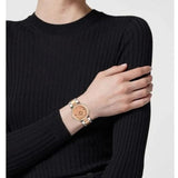 Buy Shop Versace Reve Analog Rose Gold Dial Two Tone Steel Strap Watch for Women - VE8B00424 USA Online