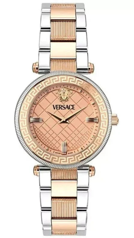 Buy Shop Versace Reve Analog Rose Gold Dial Two Tone Steel Strap Watch for Women - VE8B00424 USA Online