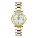 Buy Shop Versace Reve Analog White Dial Two Tone Steel Strap Watch for Women - VE8B00724 USA Online