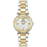 Buy Shop Versace Reve Analog White Dial Two Tone Steel Strap Watch for Women - VE8B00724 USA Online