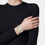 Buy Shop Versace Reve Analog White Dial Two Tone Steel Strap Watch for Women - VE8B00724 USA Online