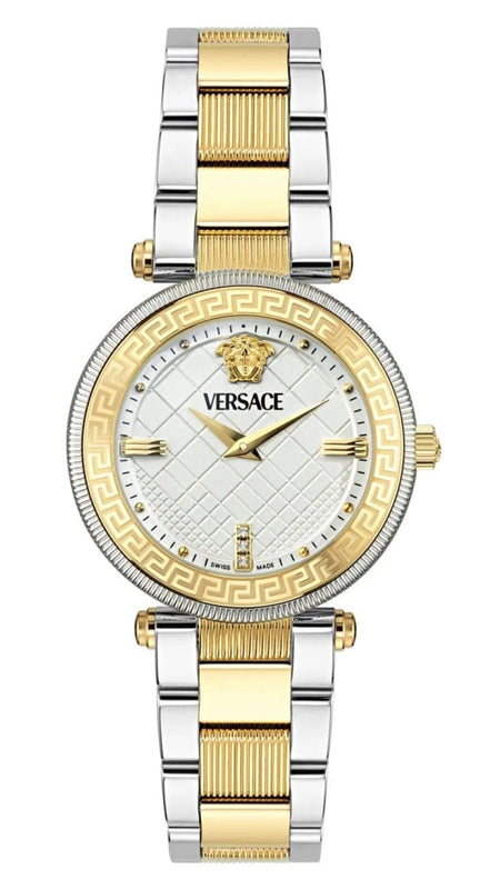 Buy Shop Versace Reve Analog White Dial Two Tone Steel Strap Watch for Women - VE8B00724 USA Online