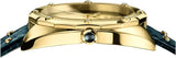 Buy Shop Versace Shadov Gold Dial Green Leather Strap Watch For Women - VEBM01018 USA Online