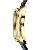 Buy Shop Versace Shadov Gold Dial Green Leather Strap Watch For Women - VEBM01018 USA Online