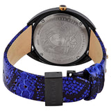 Buy Shop Versace Shadov Quartz Black Dial Blue Leather Strap Watch for Men - VEBM00418 USA Online