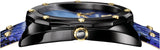 Buy Shop Versace Shadov Quartz Black Dial Blue Leather Strap Watch for Men - VEBM00418 USA Online