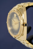 Buy Shop Versace Shadov Quartz Gold Dial Gold Steel Strap Watch for Women - VEBM00618 USA Online