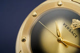 Buy Shop Versace Shadov Quartz Gold Dial Gold Steel Strap Watch for Women - VEBM00618 USA Online