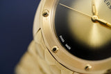 Buy Shop Versace Shadov Quartz Gold Dial Gold Steel Strap Watch for Women - VEBM00618 USA Online