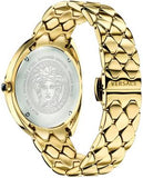 Buy Shop Versace Shadov Quartz Gold Dial Gold Steel Strap Watch for Women - VEBM00618 USA Online