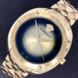 Buy Shop Versace Shadov Quartz Gold Dial Gold Steel Strap Watch for Women - VEBM00618 USA Online