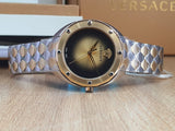 Buy Shop Versace Shadov Quartz Gold Dial Two Tone Steel Strap Watch for Women - VEBM00518 USA Online