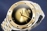 Buy Shop Versace Shadov Quartz Gold Dial Two Tone Steel Strap Watch for Women - VEBM00518 USA Online