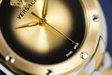 Buy Shop Versace Shadov Quartz Gold Dial Two Tone Steel Strap Watch for Women - VEBM00518 USA Online