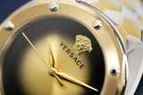 Buy Shop Versace Shadov Quartz Gold Dial Two Tone Steel Strap Watch for Women - VEBM00518 USA Online