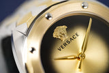 Buy Shop Versace Shadov Quartz Gold Dial Two Tone Steel Strap Watch for Women - VEBM00518 USA Online