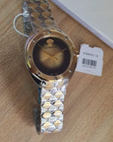 Buy Shop Versace Shadov Quartz Gold Dial Two Tone Steel Strap Watch for Women - VEBM00518 USA Online