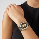 Buy Shop Versace Shadov Quartz Gold Dial Two Tone Steel Strap Watch for Women - VEBM00518 USA Online