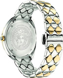 Buy Shop Versace Shadov Quartz Gold Dial Two Tone Steel Strap Watch for Women - VEBM00518 USA Online