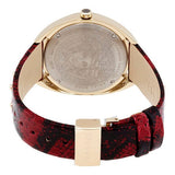 Buy Shop Versace Shadov Quartz Red Dial Red Leather Strap Watch for Women - VEBM00918 USA Online