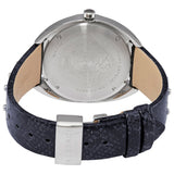 Buy Shop Versace Shadov Quartz Silver Dial Black Snake Leather Strap Watch for Women - VEBM00118 USA Online