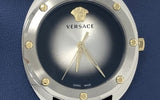 Buy Shop Versace Shadov Quartz Silver Dial Snakeskin Green Leather Strap Watch for Women - VEBM00718 USA Online