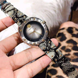 Buy Shop Versace Shadov Quartz Silver Dial Snakeskin Green Leather Strap Watch for Women - VEBM00718 USA Online