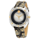 Buy Shop Versace Shadov Quartz Silver Dial Snakeskin Green Leather Strap Watch for Women - VEBM00718 USA Online