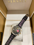 Buy Shop Versace Sport Tech Chronograph Black Dial Black Rubber Strap Watch for Women - VELT00619 USA Online