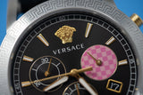 Buy Shop Versace Sport Tech Chronograph Black Dial Black Rubber Strap Watch for Women - VELT00619 USA Online