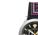Buy Shop Versace Sport Tech Chronograph Black Dial Black Rubber Strap Watch for Women - VELT00619 USA Online